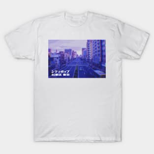 Japanese city pop art series 2 - Taito City Tokyo Japan in - retro aesthetic - Vaporwave style T-Shirt